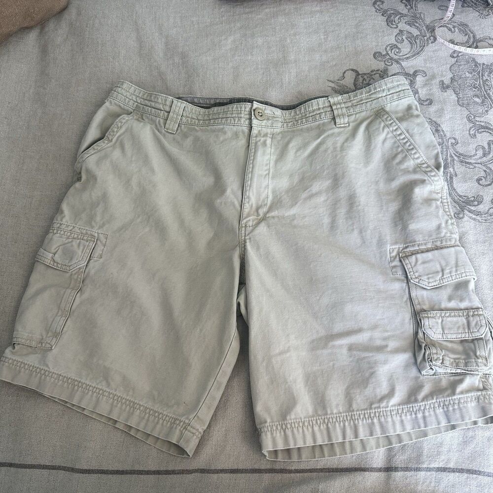RedHead Mens 44 The Original Trail Head Cargo Shorts Khaki Cotton 6-Pocket 10 L